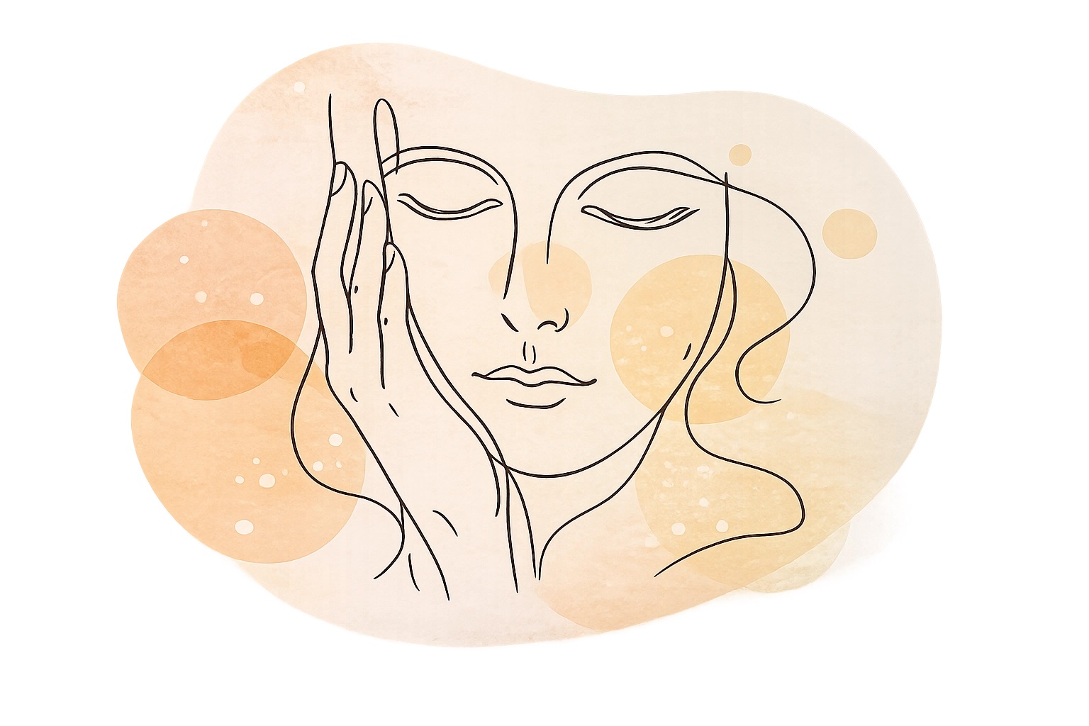 Anxiety and depression support illustration for calm and wellbeing