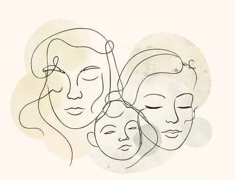 Family therapy illustration for relationship support