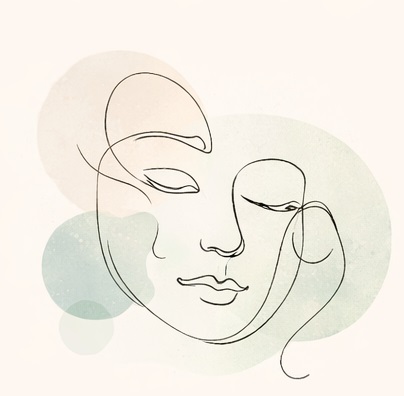 Individual therapy illustration for personal growth